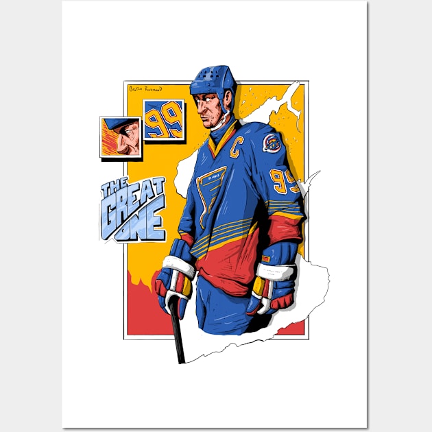 Gretzky Blues Wall Art by glitchrichmond